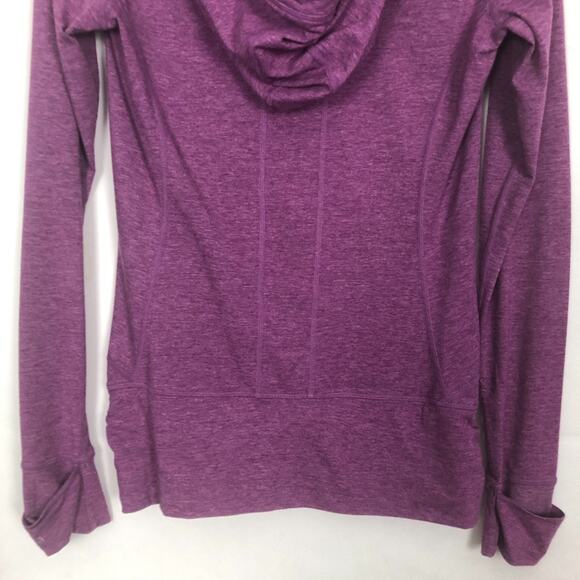 Zella Long Sleeve Scoop Neck Hooded Purple Athletic Top Size S - Picture 8 of 10